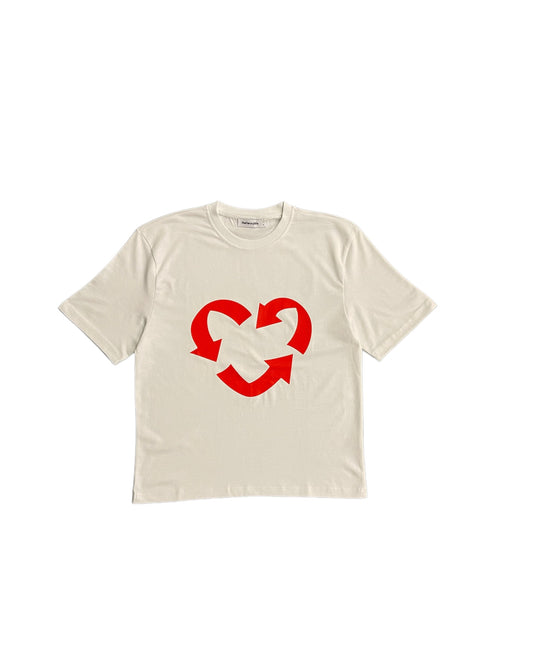 Heart Tee White