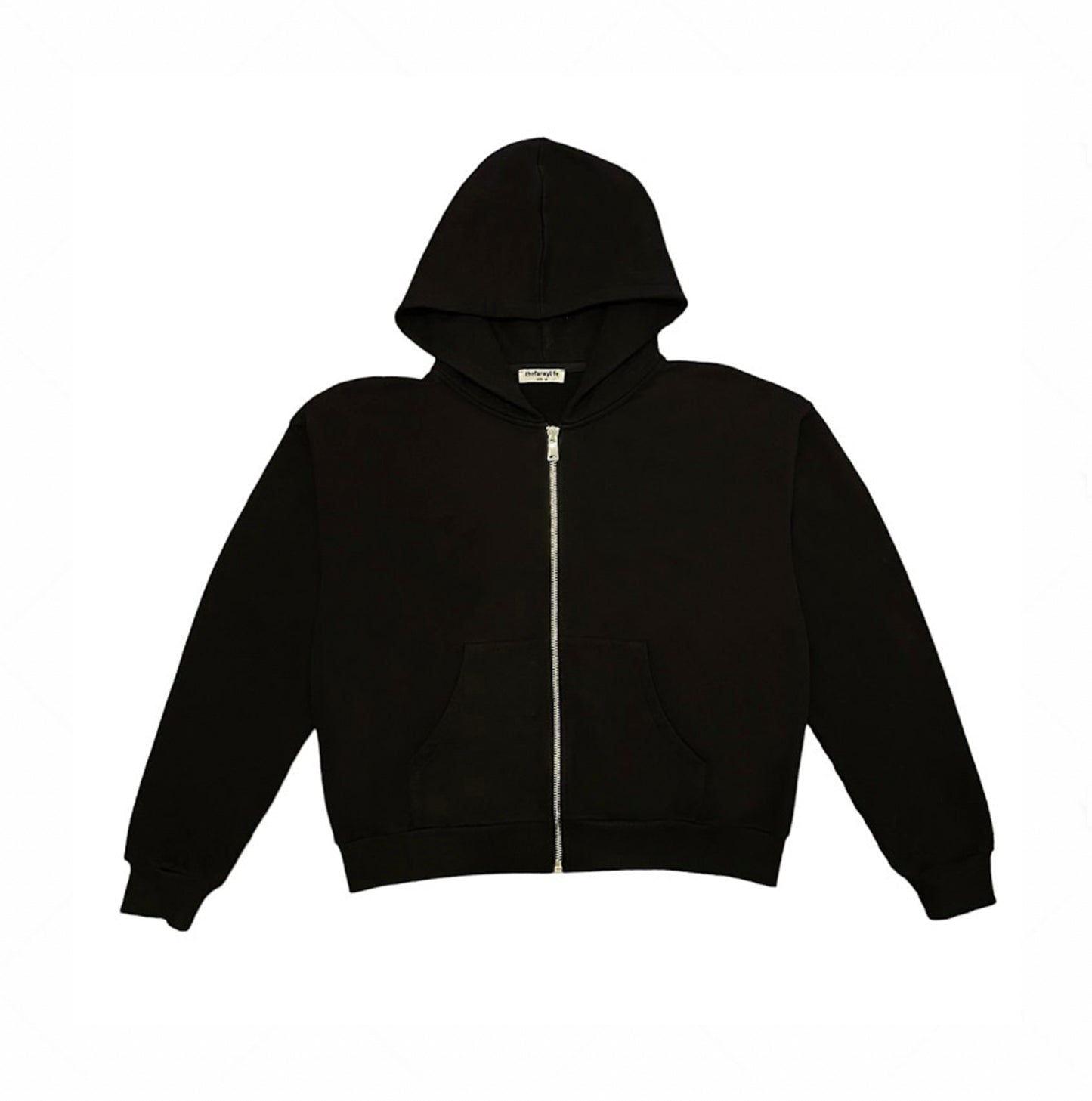 TFL Blank Zip Hoodie Black