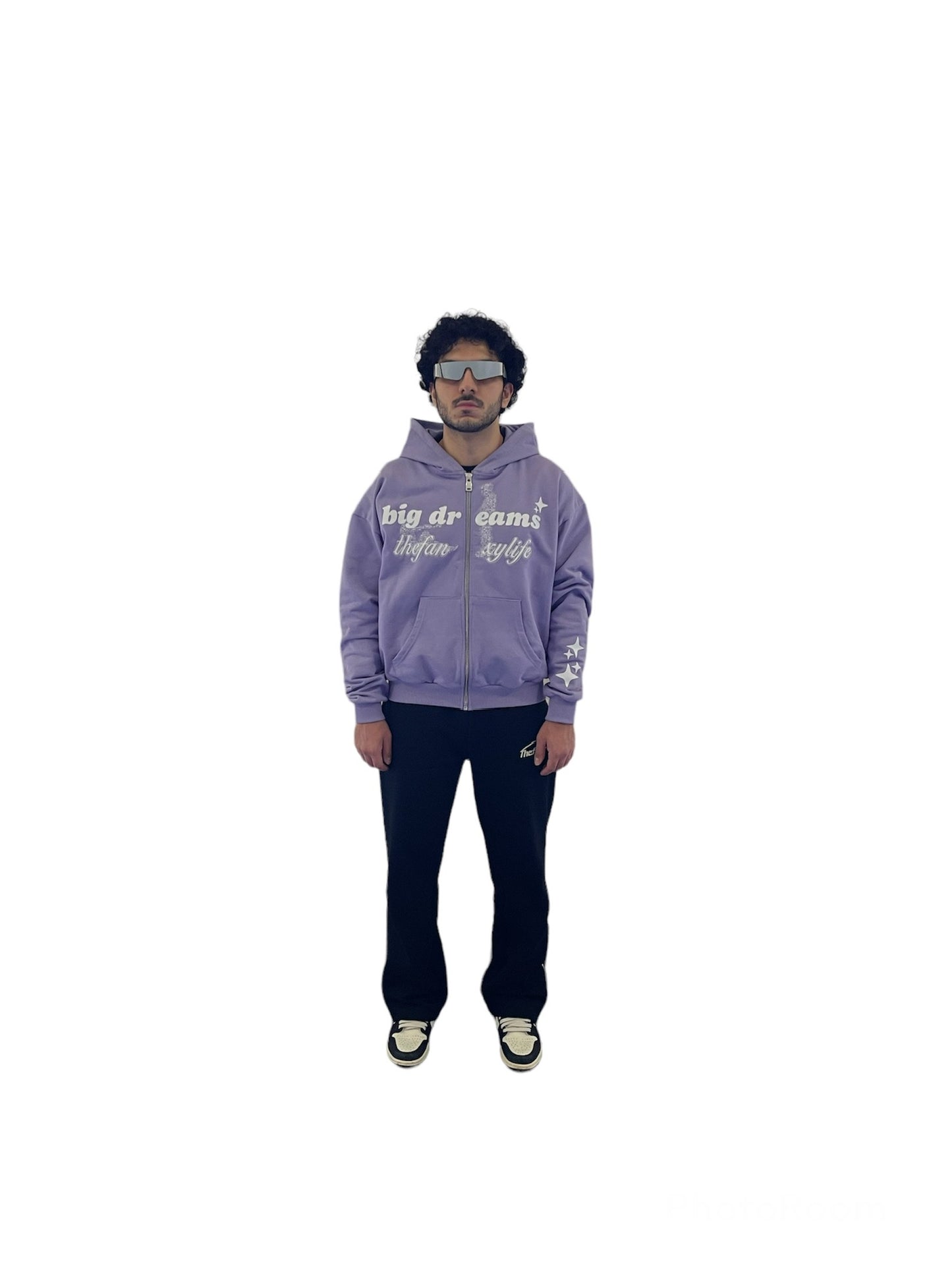 Big Dreams Zip Hoodie Purple