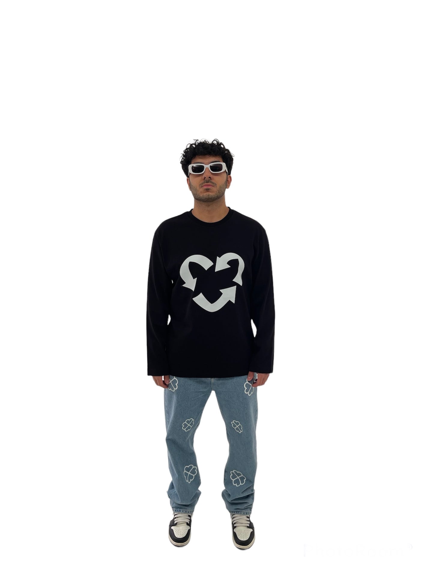 Heart Longsleeve Black