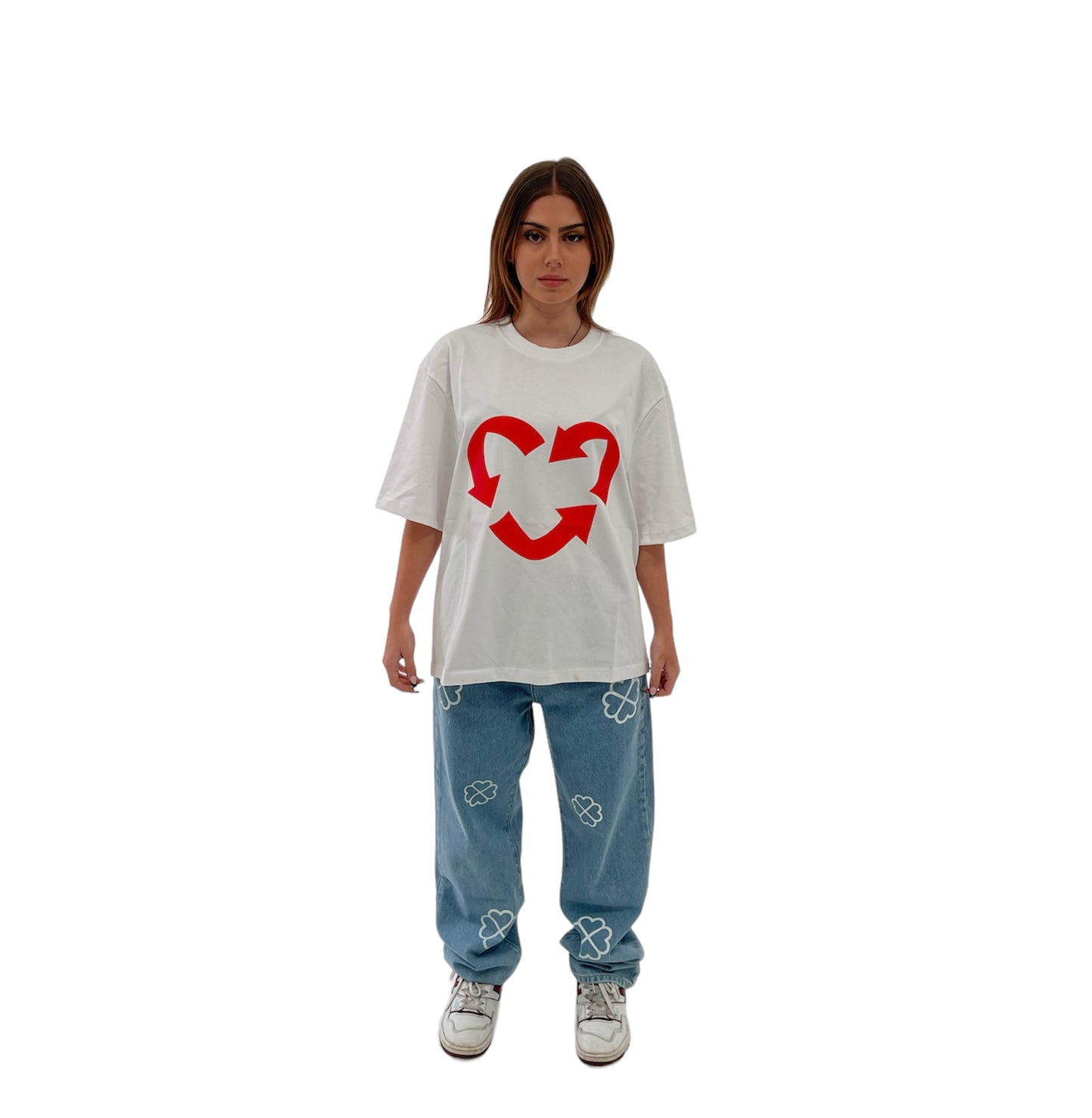 Heart Tee White