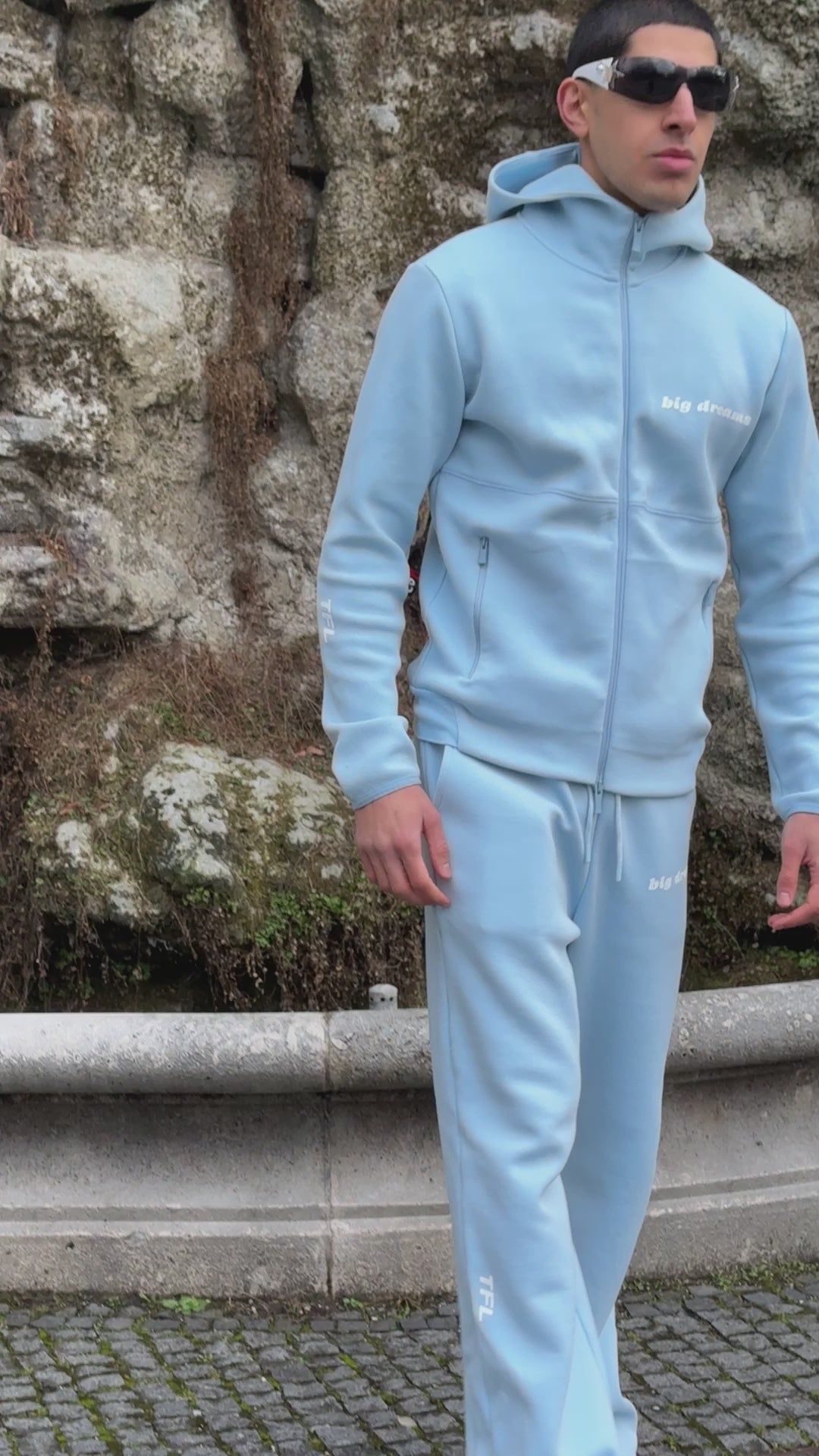 Big Dreams Fleece Jacke Babyblau