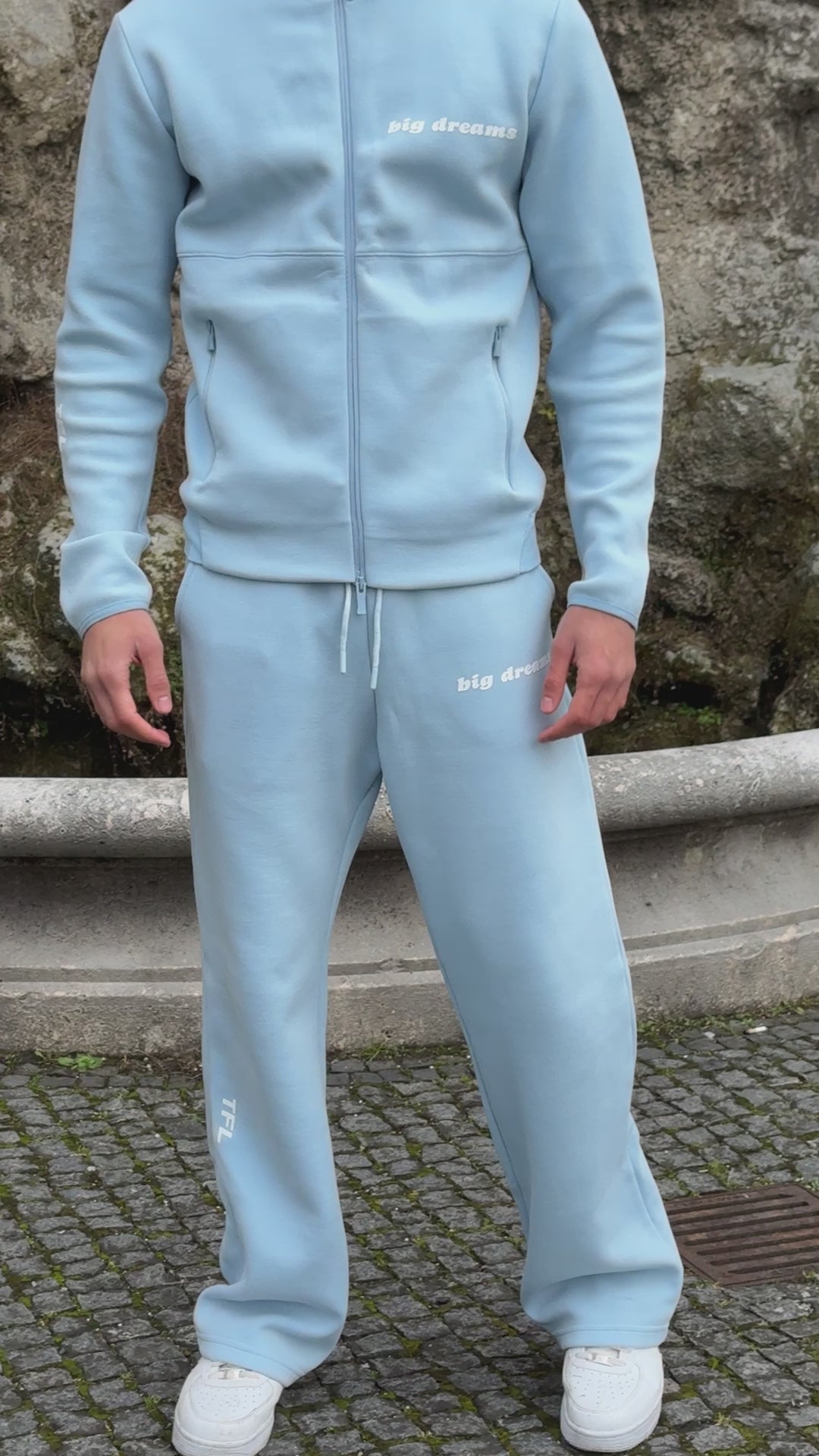 Big Dreams Fleece Jacke Babyblau