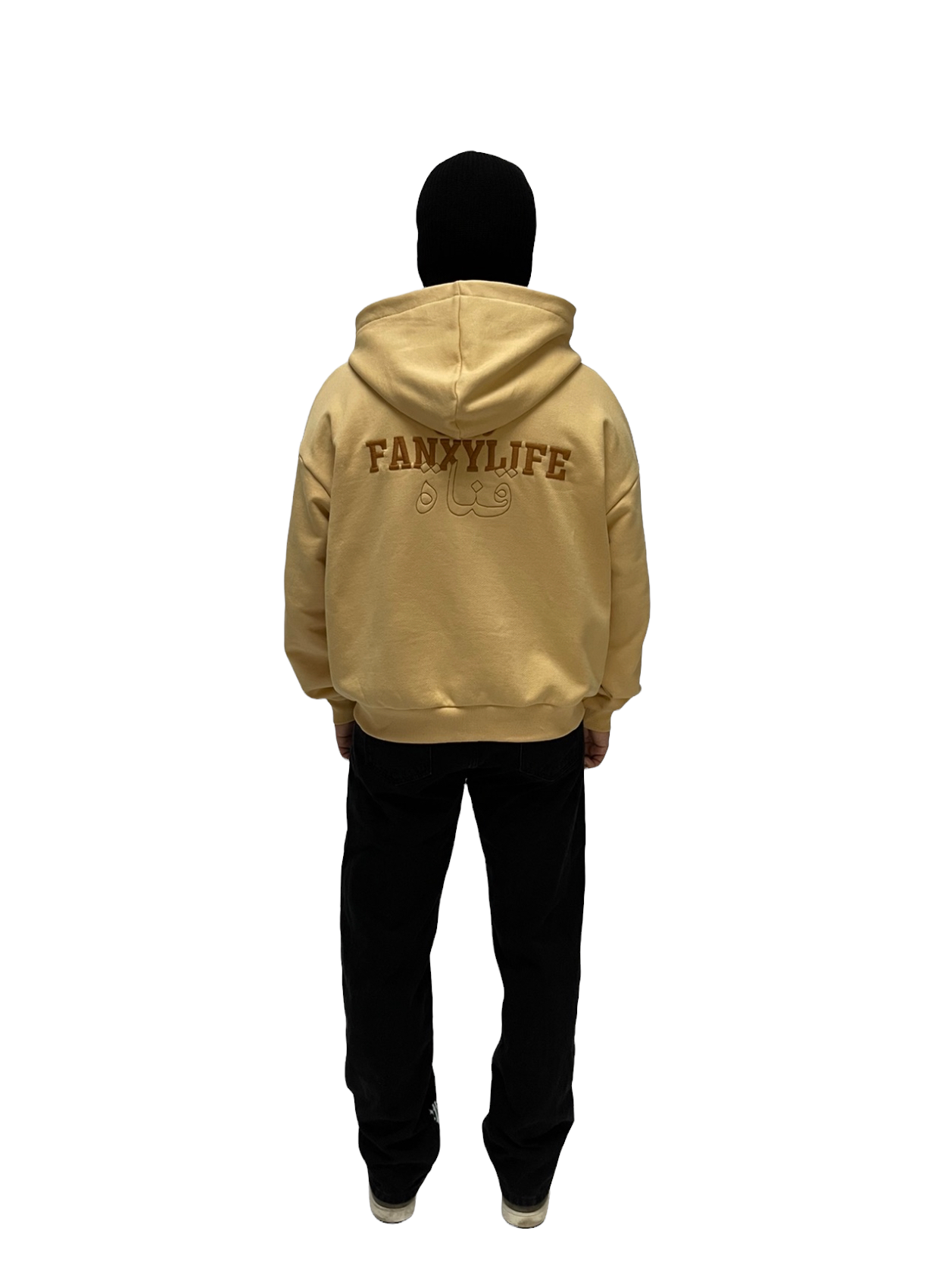 1-999 Zip Hoodie Beige – thefanxylife