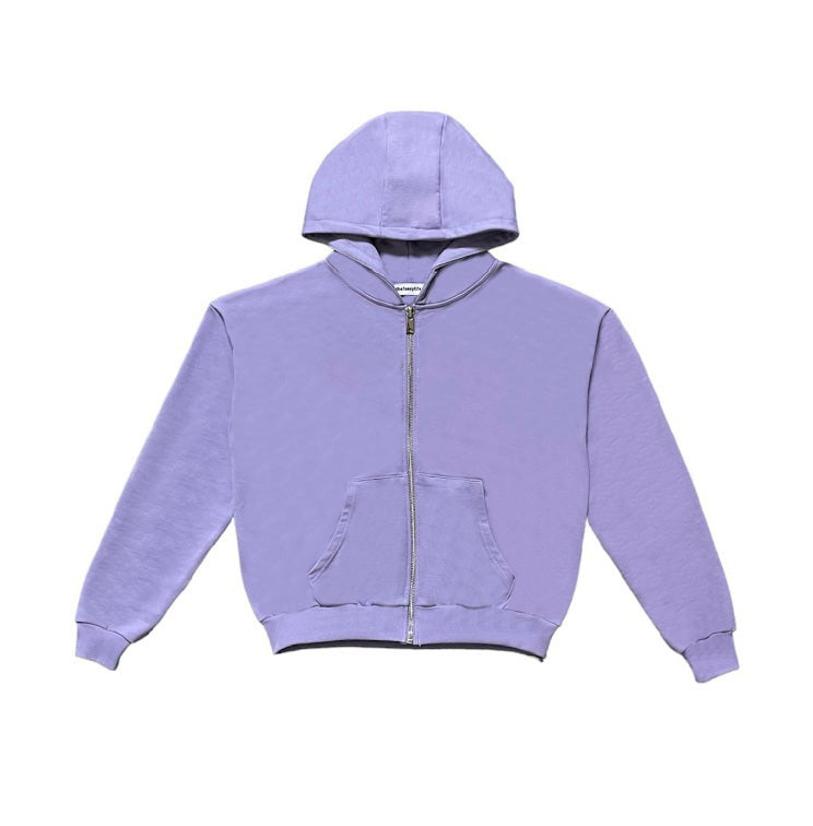 TFL Blank Zip Hoodie Purple – thefanxylife
